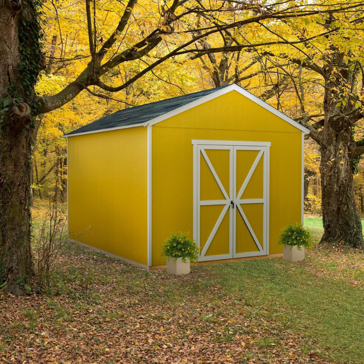 Handy Home Astoria 12x12 Wood Shed with Floor