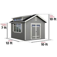 Handy Home Windemere 10x12 Wood Shed - additional product view 2