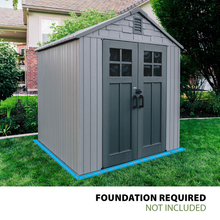 Lifetime 7x7 Gray Storage Shed - additional product view 2