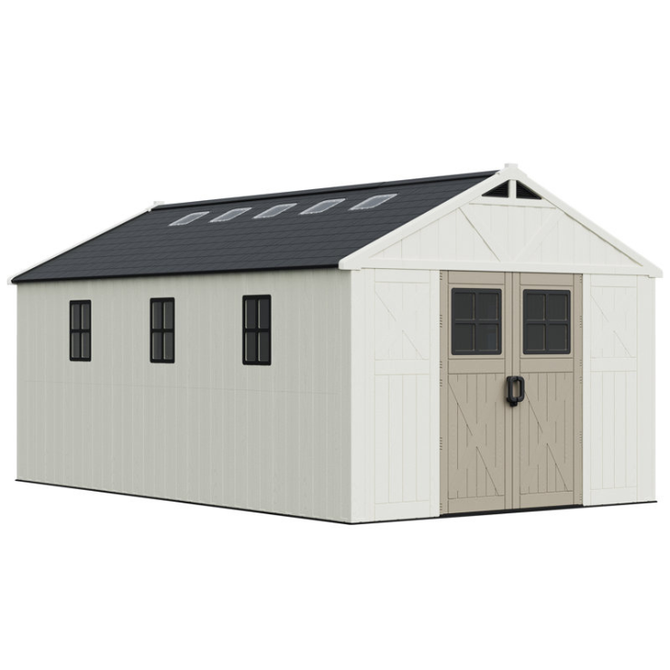 Patiowell 10x16 Resin Storage Shed with Floor