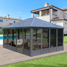 Domi 16.5x13 All-Season Solarium Gazebo