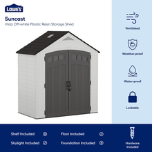 Suncast Vista 7x4 Resin Storage Shed BMS7404 - additional product view 4