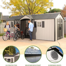 Lifetime 20x8 Outdoor Storage Shed - additional product view 2