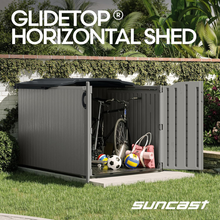 Suncast Glidetop 5x7 Horizontal Storage Shed - additional product view 2