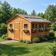 Outdoor Living Today 12x12 Cedar Sunshed with Workbench