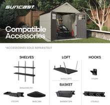 Suncast 8x10 Tremont Resin Storage Shed - additional product view 4