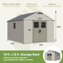 Patiowell 10x12 Resin Storage Shed with Floor - additional product view 2
