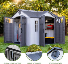 Lifetime 10x8 Dual-Entry Resin Storage Shed - additional product view 5